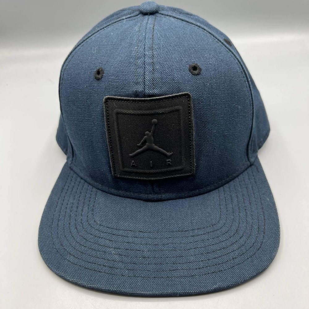 Air Jordan True Hat Men Blue Embroidered Jumpman Snap Back Cap